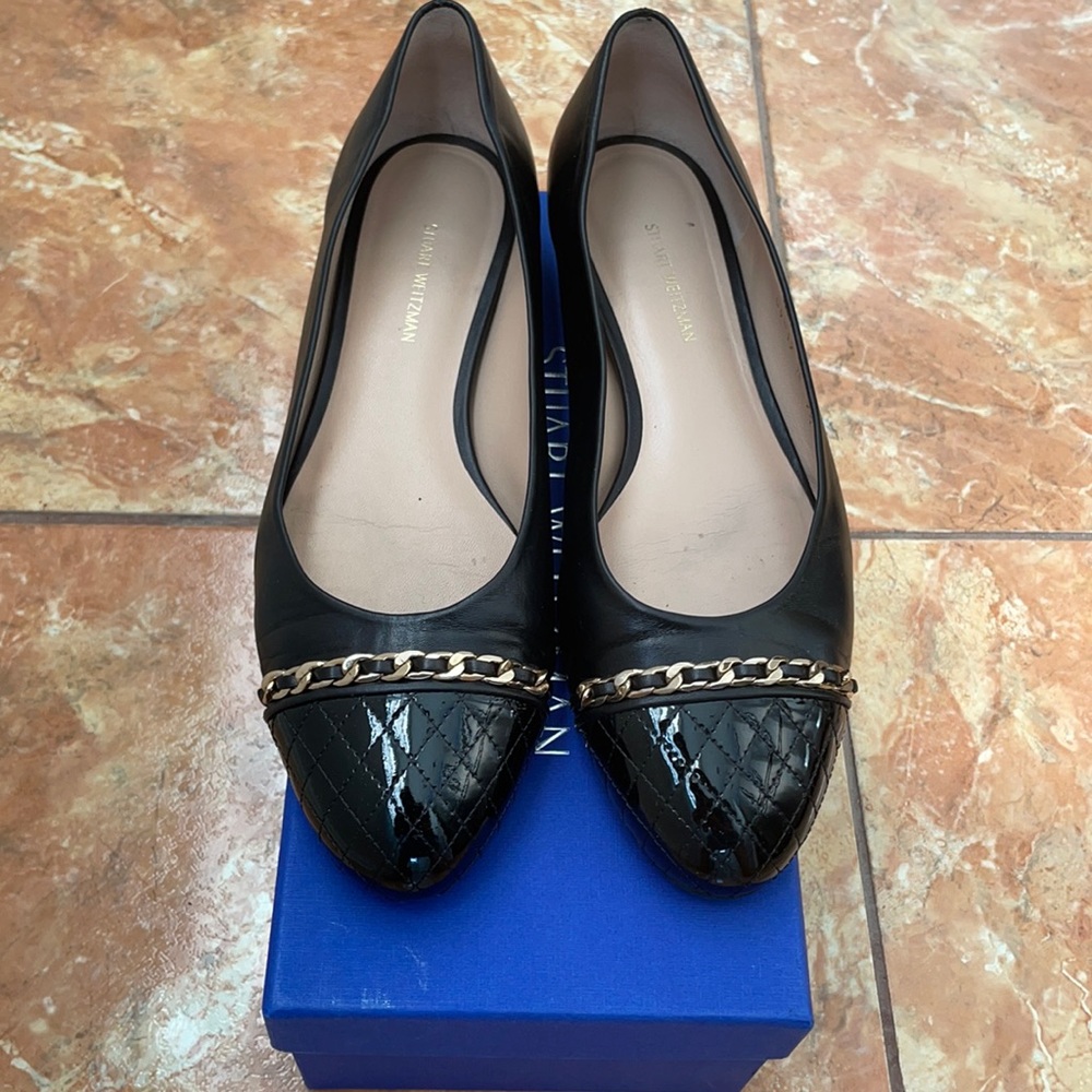 stuart weitzman quilt legacy flats